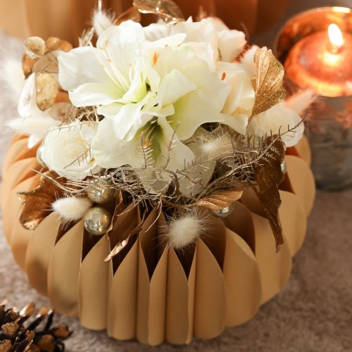 Article Kunstblume lys tigré blanc 29 cm en bouquet de 6 pièces pour décoration intérieure