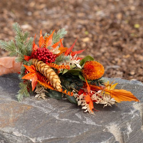 Article Fleurs artificielles, Banksia, Proteaceae Orange L58cm H6cm 3 pcs