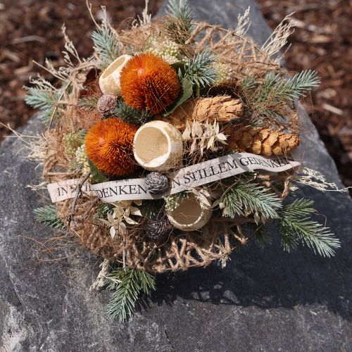 Article Fleurs artificielles, Banksia, Proteaceae Orange L58cm H6cm 3 pcs