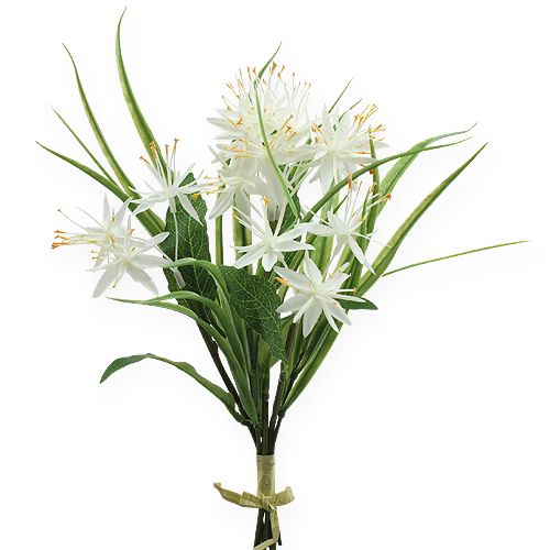 Floristik24 Bouquet de fleurs de décoration blanc 26 cm