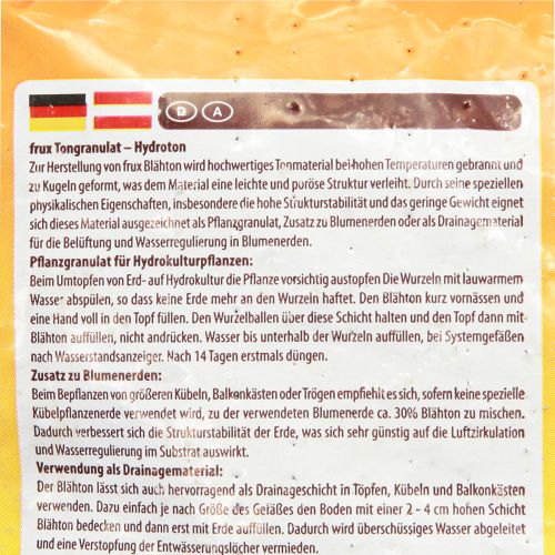 Article Granulés d'argile Lecaton argile expansée 8-16 mm 5 L