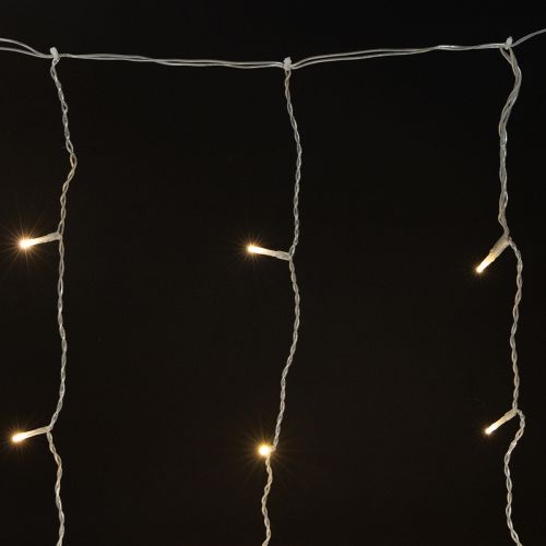 Floristik24 Rideau lumineux 120 LED guirlande lumineuse blanc chaud 100×180cm