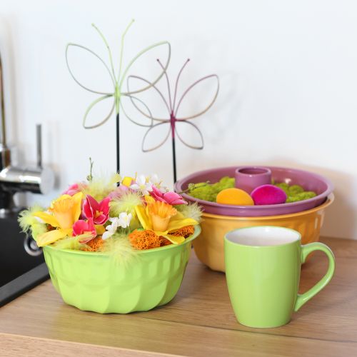 Article Moule à gâteau Gugelhupf décoratif en métal vert pomme Ø23cm H12cm