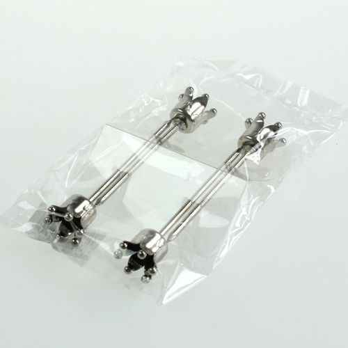 Floristik24 Bougeoir couronne argent 4pcs