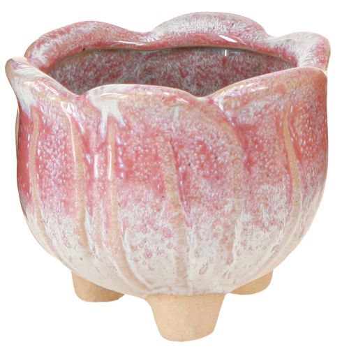 Mini jardinière en céramique, pot de fleurs assorti Ø8cm H7cm 3pcs