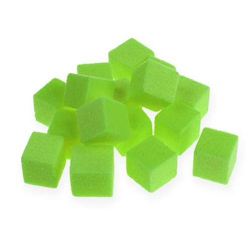 Mini cube mousse humide vert 300p