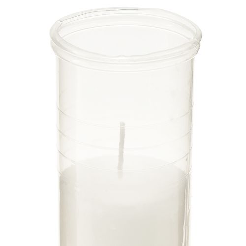 Floristik24 Recharge bougies pour lampes funéraires blanc 84h H17cm 5 pcs