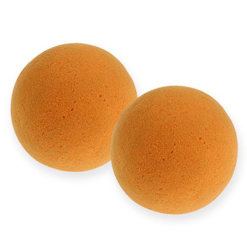 Floristik24 Boules de mousse florale, couleur orange,  9 cm, lot de 4