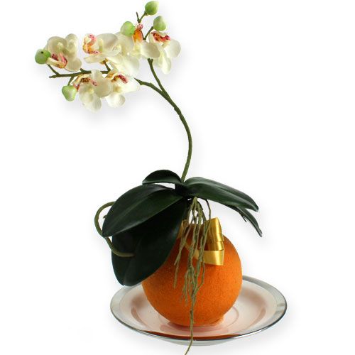 Article Boules de mousse florale, couleur orange,  9 cm, lot de 4