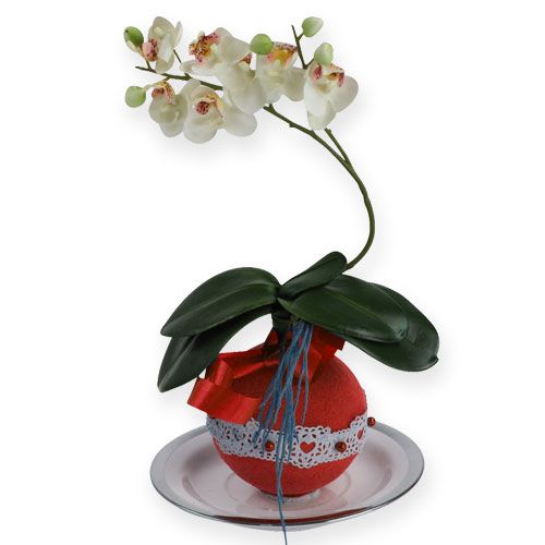 Article Boules de mousse florale couleur rouge 9 cm (lot de 4)
