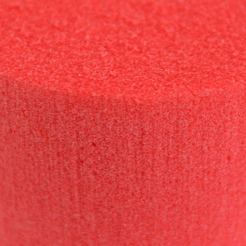 Article Mousse à piquer cylindree diam. 8cm rouge 6 piècess