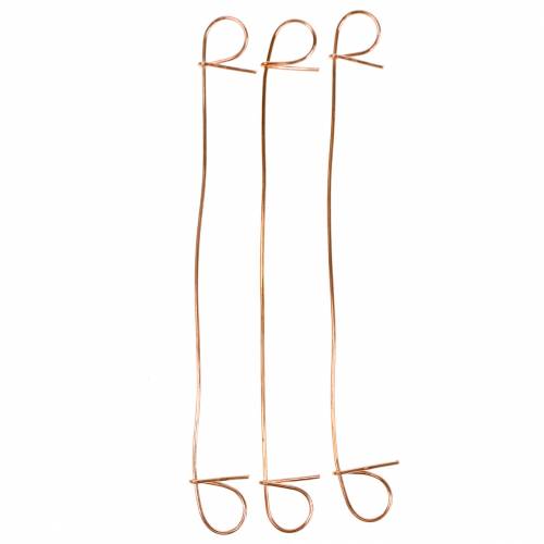 Floristik24 Fil de reliure à œillets cuivre 1mm x 120mm 100 pièces