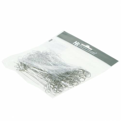 Article Fil de reliure à œillets argent galvanisé 1mm x 120mm 100 pièces