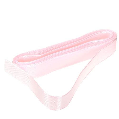 Floristik24 Ruban décoratif cadeau ruban rose lisière 15 mm 3 m 10 pièces