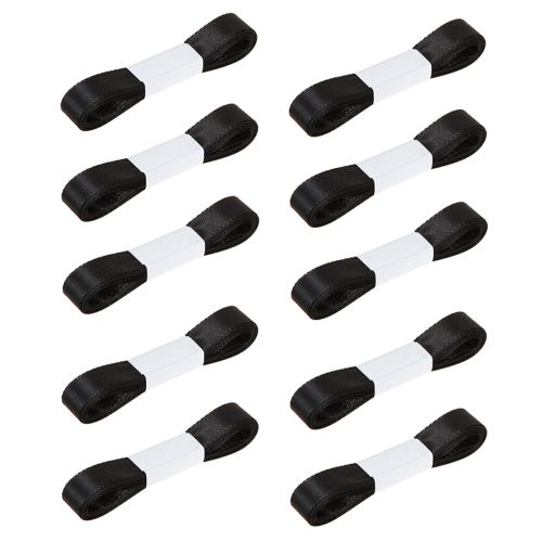 Article Ruban décoratif cadeau ruban noir lisière 15mm 3m 10 pcs