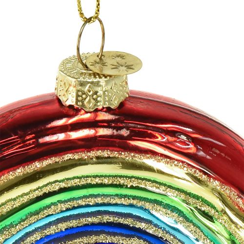 Floristik24 Ornement arc-en-ciel en verre - Décoration de sapin de Noël festive aux couleurs brillantes