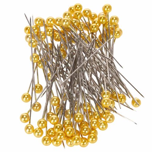 Aiguilles à tête de perle Ø6 mm 65 mm or acheter | Floristik24.fr