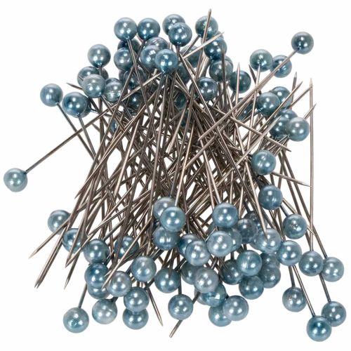 Épingles à tête perle turquoise Ø6mm 65mm 100 pièces acheter | Floristik24.fr