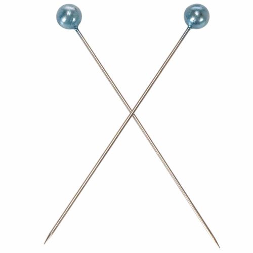 Épingles à tête perle turquoise Ø6mm 65mm 100 pièces | Floristik24.fr