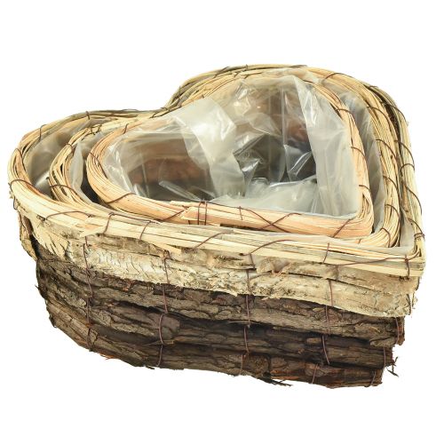 Article Bol à plantes en bois coeur végétal 3 couleurs 30/26/20,5 cm lot de 3