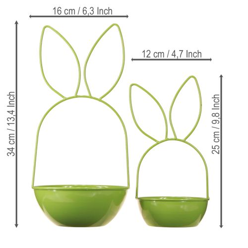 Floristik24 Pot de fleurs lapin pour la décoration printanière et pascale, salon, cuisine, jardin, 33 cm
