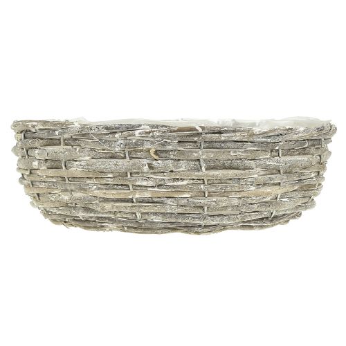 Article Bol à plantes anneau à plantes saule blanc naturel Ø35/30cm lot de 2
