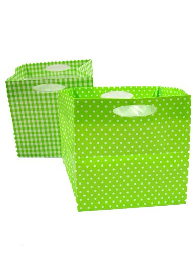 Floristik24 Sac plastique 10,5x10,5cm 16 pièces vert