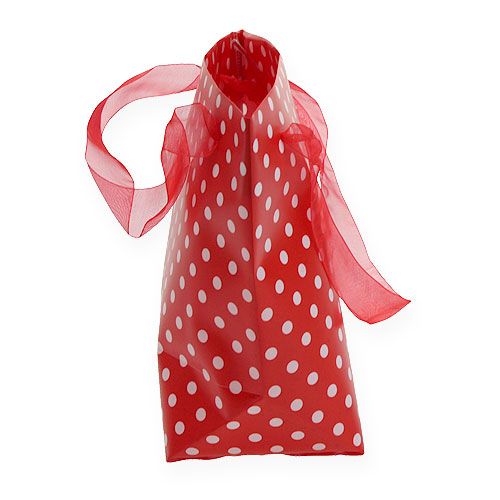 Floristik24 Sac cadeau rouge, blanc 31cm 5pcs