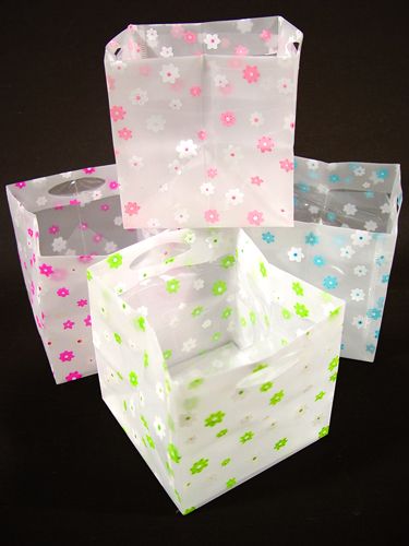 Floristik24 Sac en plastique 12x12cm 12pcs trié