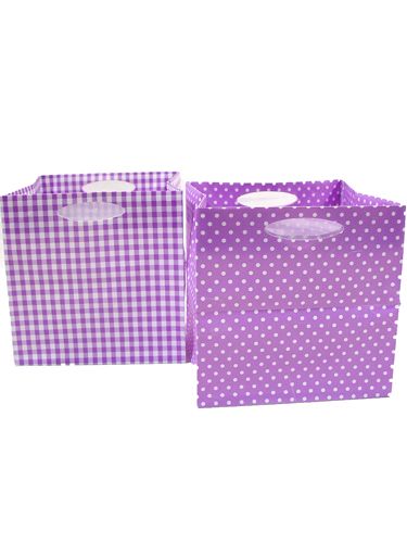 Sac en plastique 12x12cm 12pcs violet | Floristik24.fr