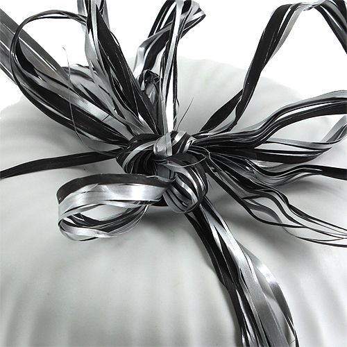 Article Ruban raphia ruban cadeau argent noir ruban décoratif 200m