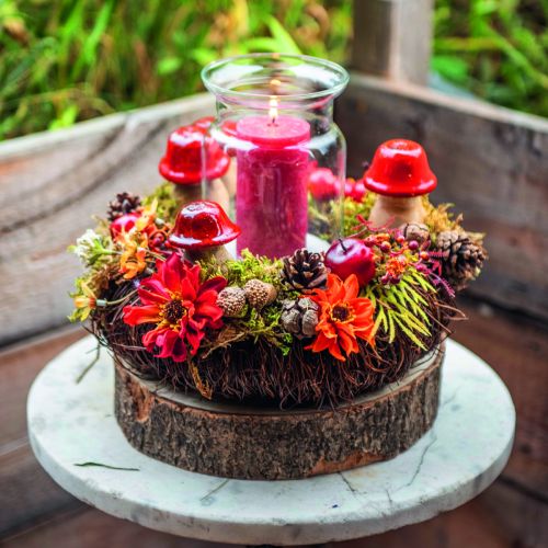 Floristik24 Couronne de vigne marron foncé Couronne décorative naturelle en vigne Ø25cm