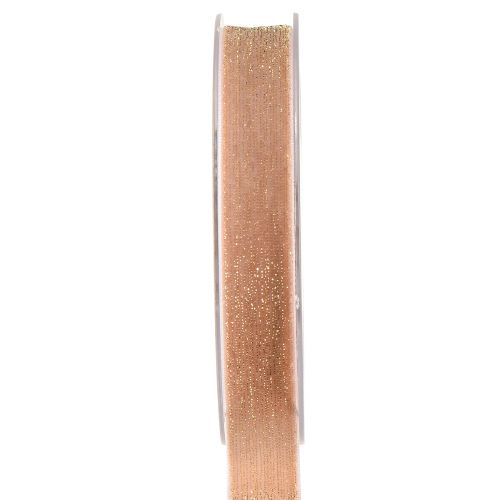 Ruban de velours paillettes or rose ruban décoratif velours 20mm 10m