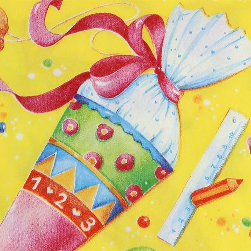 Floristik24 Serviettes pour la rentrée scolaire 33x33cm