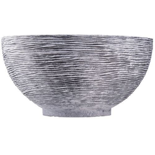 Article Bol rond bac à plantation gris noir Ø45cm H22,5cm