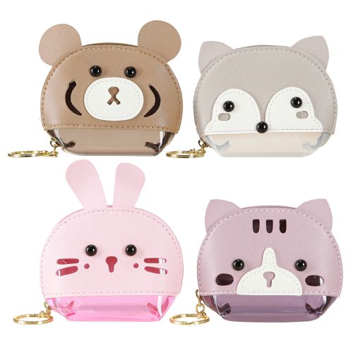Article Porte-clés portefeuille pour enfant 11 cm 4 pièces