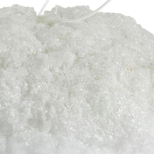 Floristik24 Boule de neige avec paillettes 14 cm