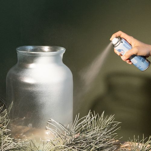 Spray argenté décoratif 150 ml pour fenêtres et déco hivernale | Floristik24.fr