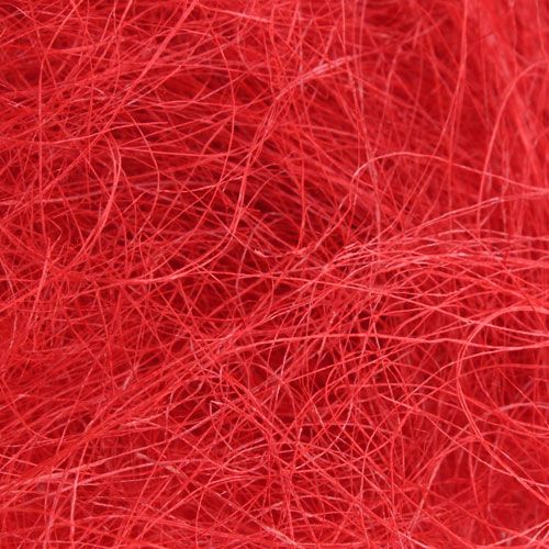 Article Sisal rouge, décoration de Noël, laine de sisal 300g