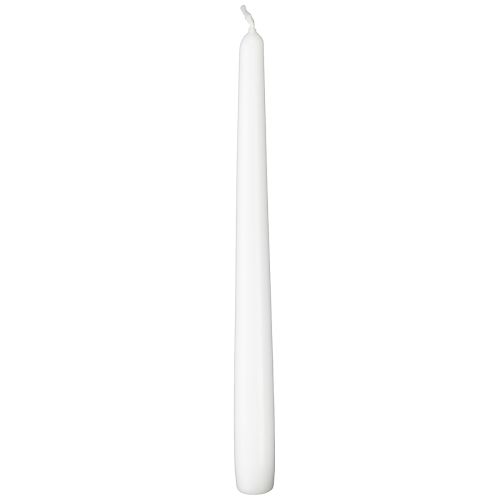 Article Bougies coniques 250/23 bougies blanches 12 pièces