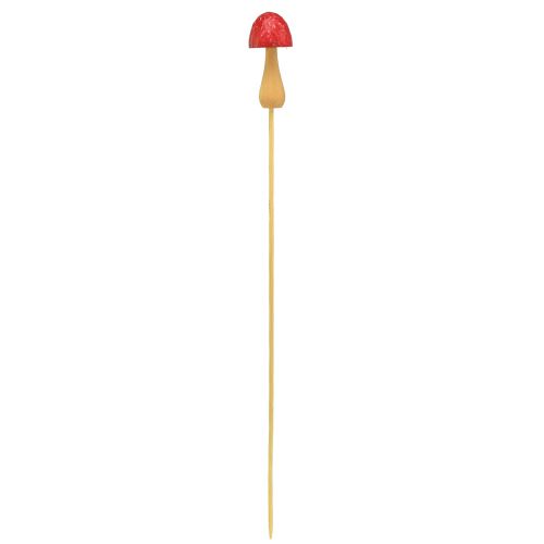 Article Bouchon de fleur champignon bouchon décoratif en bois rouge Ø2,5cm 8 pièces