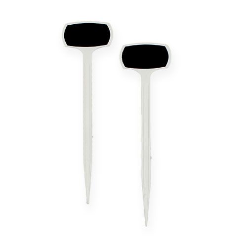 Etiquettes pour plantes 29cm noires inclinées 10 pcs