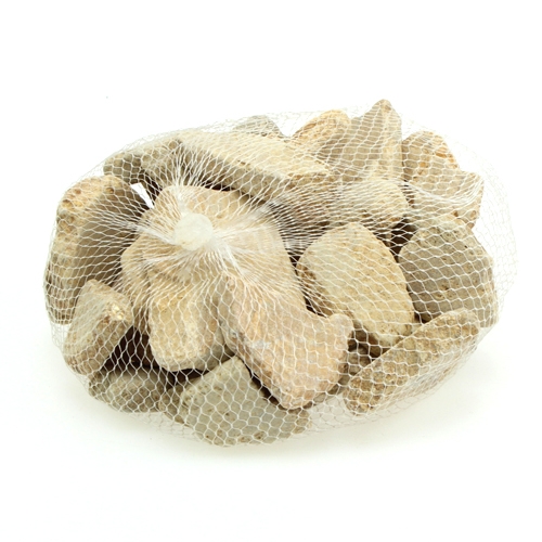 Floristik24 Mosaïque pierres au filet marron clair mat 3cm - 8cm 1kg