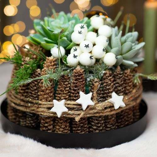 Article Étoiles dispersées avec crème pailletée 2,5 cm 96 pièces
