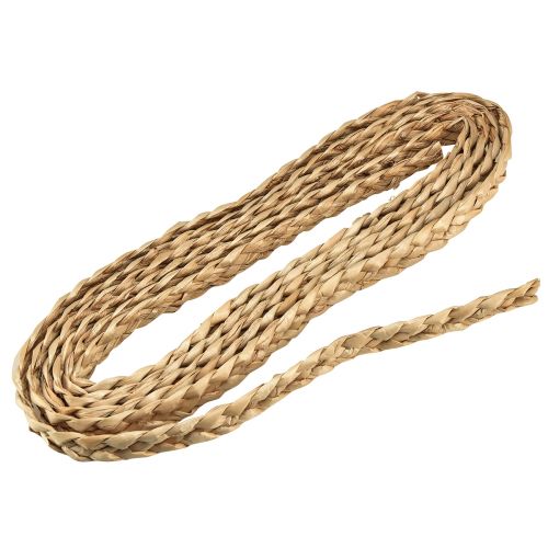 Ruban de paille ruban décoratif tressé ruban de bijoux naturel W2cm L4m