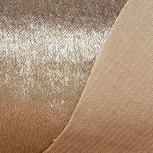 Article Ruban de table effiloché beige doré vintage L47cm L1,5m