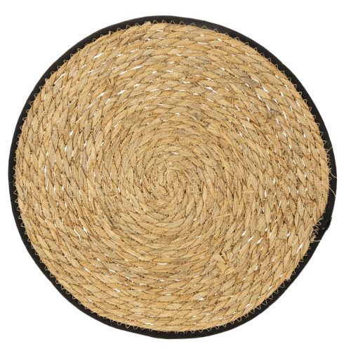 Floristik24 Set de table rond en jonc, Ø35cm, lot de 4