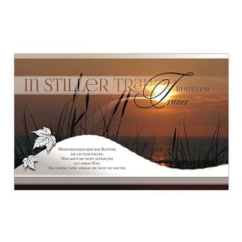 Floristik24 Les cartes de deuil trient. 9,9cm x 15,6cm 6pcs