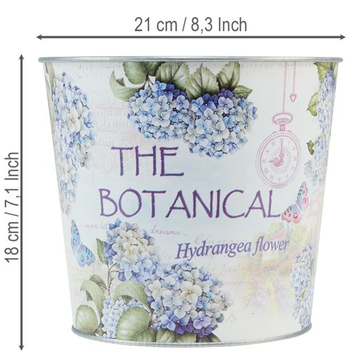 Article Pot de fleurs en métal pour hortensia, Ø21cm H18cm