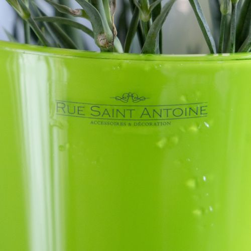 Article Vase à fleurs vert, vase décoratif, olive pétillante, Ø16,5 cm, H27 cm